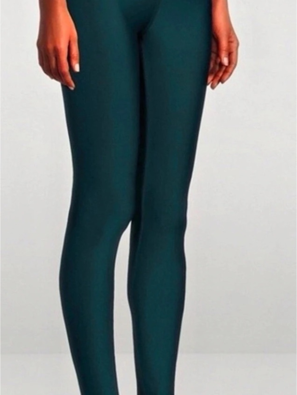Alo High Waist Leggings in Teal Like New. Size Medium